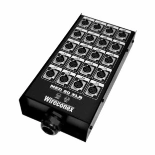 MEDUSA WIRECONEX 20 FURAÇOES XLR COM CONECTORES COM 1 PRENSA CABO DE NYLON MED2 20 1SNCC - 13557 - FR