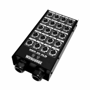 MEDUSA WIRECONEX 20 FURAÇOES XLR COM CONECTORES COM 2 PRENSA CABO DE NYLON MED2 20 2SNCC - 13558 - FR
