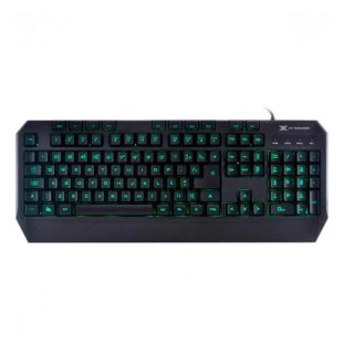 TECLADO GAMER VINIK USB VX GAMING DRACO COM MACROS MULTIMIDIA LED 3 CORES CABO 1,8M ABNT2 PRETO GT400 - 31533 - FR