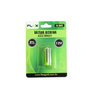 BATERIA ALCALINA FLEX GOLD PARA CONTROLE DE ALARME 12V 23A/ MN21 - FX-AK02