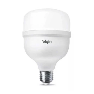 LAMPADA SUPER BULBO LED ELGIN 40W 6500K BRANCA FRIA E27 BIVOLT - 48LSB40FLD00