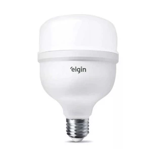 LAMPADA SUPER BULBO LED ELGIN 50W 6500K BRANCA FRIA E27 BIVOLT - 48LSB50FLD00