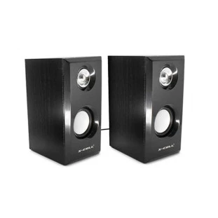 CAIXA DE SOM XCELL MULTIMIDIA SPEAKER 2.0 10WRMS CONEXAO P2 ACABAMENTO EM MADEIRA - XC-CM-14-P