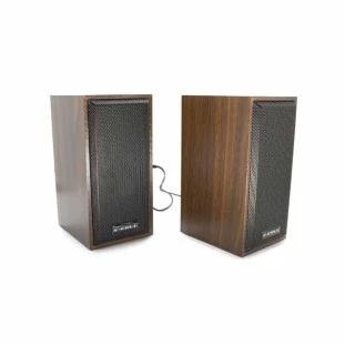 CAIXA DE SOM XCELL MULTIMIDIA SPEAKER 2.0 10WRMS CONEXAO P2 ACABAMENTO EM MADEIRA MARRON - XC-CM-15-M