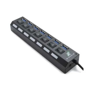 HUB USB XCELL 3.0 COM 7 PORTAS - XC-HUB-7