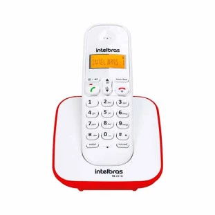 TELEFONE SEM FIO INTELBRAS TS 3110 VERMELHO - 4123101