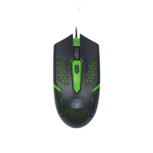 MOUSE GAMER 5+ START 2.0 1500DPI MG-03G PRETO/VERDE - 015-0091 - FR