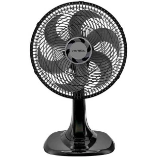 VENTILADOR DE MESA VENTISOL TURBO 6 PAS 30CM PRETO 127V PREMIUM - 548