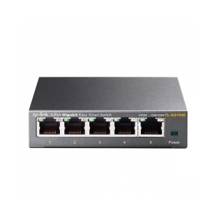 SWITCH EASY SMART TP-LINK 5 PORTAS GIGABIT 10/100/1000MBPS - TL-SG105E SMB