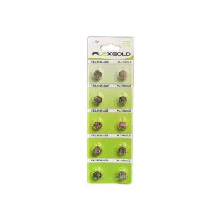 BATERIA BOTAO FLEX GOLD LR-936 C/10 - FX-LR936