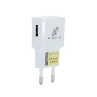 CARREGADOR SUPER RAPIDO XCELL 2.4A 1 USB BRANCO - XC-USB-9