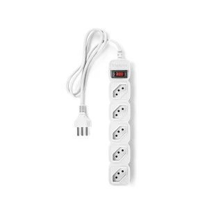 PROTETOR ELETRONICO INTELBRAS 5 TOMADAS BRANCO CABO 1M EPE 205 - 4824200