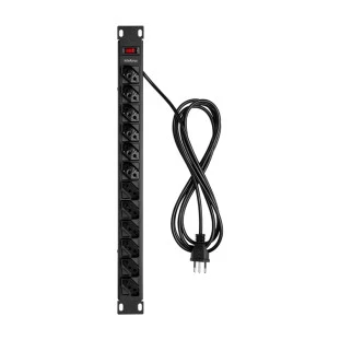 PROTETOR ELETRONICO INTELBRAS PARA RACK 12 TOMADAS CABO 3M EPR 212+ - 4824303