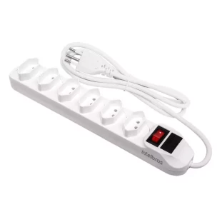 PROTETOR ELETRONICO INTELBRAS 6 TOMADAS BRANCO CABO 1,5M EPE 1006 BR - 4824002