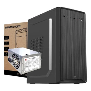 GABINETE C3TECH MICRO ATX COM FONTE 200W MT-33BK - 301140350100