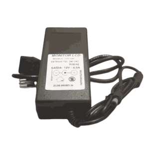 FONTE CHAVEADA TITANIS PARA MONITOR LED E LCD 12V 4A PLUG P8 5,5MM X 2,5MM (+ INTERNO) - LCD1240