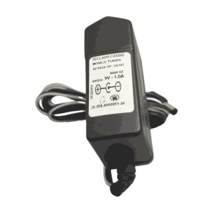 FONTE CHAVEADA TITANIS (NACIONAL) PARA TECLADO CASIO 9V 1A PLUG 5,5MM X 2,1MM (+ EXTERNO) BIVOLT - TCA0910