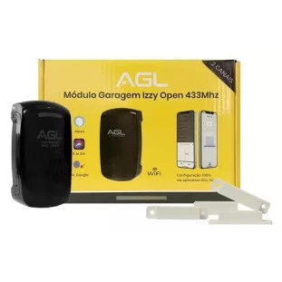 MODULO GARAGEM AGL WIFI IZZY OPEN 433MHZ 2 CANAIS V2024 - 1110399 - FR