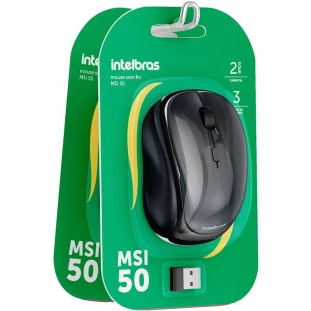 MOUSE SEM FIO OFFICE INTELBRAS 1200DPI 3 BOTOES MSI 50 (BLISTER) - 4290009