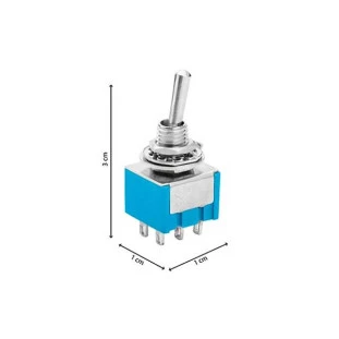 CHAVE MINI HH 6 POLOS ON/OFF/ON MTS-203 - CHVS0024