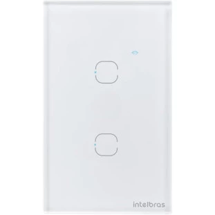 INTERRUPTOR INTELIGENTE INTELBRAS TOUCH WI-FI 2 TECLA BRANCO MIS 1002 - 4850058