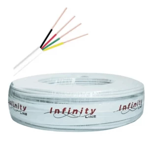 CABO PARA ALARME INFINITY 0,50MM X 4 VIAS 100M BRANCO - ALARM008