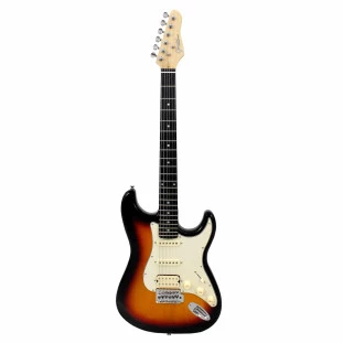 GUITARRA ELETRICA GIANNINI G-101 3 TONE SUNBURST COM ESCUDO MINT GREEN (3TS/MG) - 26668