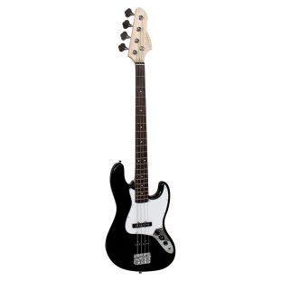 CONTRA BAIXO ELETRICO 4 CORDAS GIANNINI GB-100 BLACK COM ESCUDO WHITE (BK/WH) - 23401