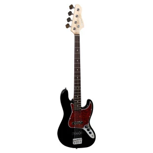 CONTRA BAIXO ELETRICO 4 CORDAS GIANNINI GB-100 BLACK COM ESCUDO TORTOISE (BK/TT) - 23400