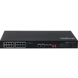 SWITCH INTELBRAS NAO GERENCIAVEL 16 PORTAS FAST POE+ 2P GIGA 2P SFP COMBO SKD SF 1822 HI-POE - 4760070