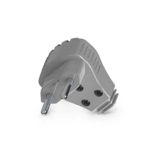 PLUGUE DESMONTAVEL DANEVA 90G 2P 10A 250V CINZA COM PRENSA CABO - DN1665