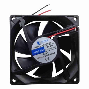 MICROVENTILADOR STORM 80X80X25MM 24V - MVDC0007A