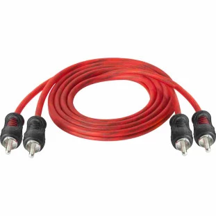 CABO RCA STORM 4MM 2+2 PROFISSIONAL FLEXIVEL COBRE OFC 1M VERMELHO - CBRC0048