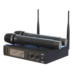MICROFONE SEM FIO DUPLO AKG PROFISSIONAL WP300 DUAL - 28950543
