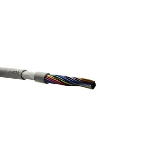 CABO MANGA MULTCABO COM MALHA (BLINDADO) 4 VIAS X 26AWG NA COR PALHA (100M) - 00542619