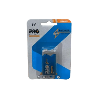 BATERIA ALCALINA 9V PROELETRONIC 6LR61 C/1 - PQBA-9V01