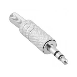 PLUG P2 STEREO METAL NIQUEL COM MOLA - PGPD0004