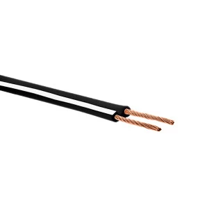 FIO PARALELO MULTCABO 2X0,20MM PRETO COM TARJA BRANCA (100M) - 22322400