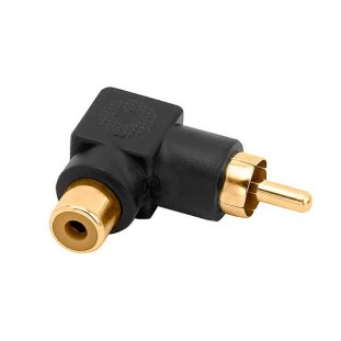 ADAPTADOR RCA 90G PRETO GOLD - EMRC0003