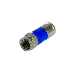 CONECTOR F RG06 PROELETRONIC DE COMPRESSAO PROFISSIONAL AZUL - CNF60012AZ