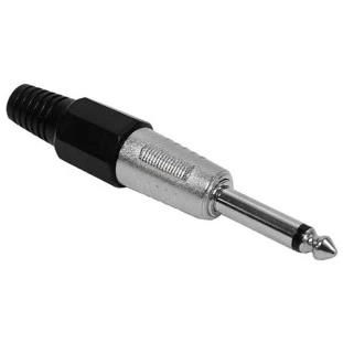 PLUG P10 MONO PLASTICO PRETO - PGPZ0019