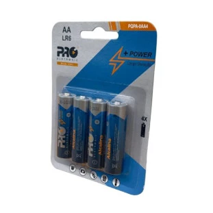 PILHA ALCALINA PROELETRONIC 1,5V AA LR6 C/4 - PQPA-0AA4