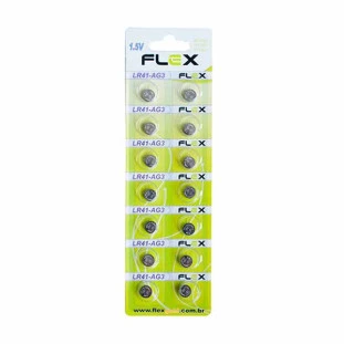 FLEX GOLD BATERIA ALCALINA LR-41/LR-392/AG3 (C/ 14PÇS) - FX-LR41