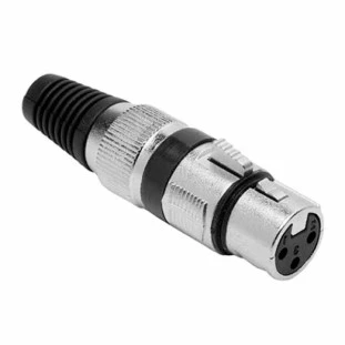 PLUG CANNON XLR CSR FEMEA PROFISSIONAL Q33BK - 0441