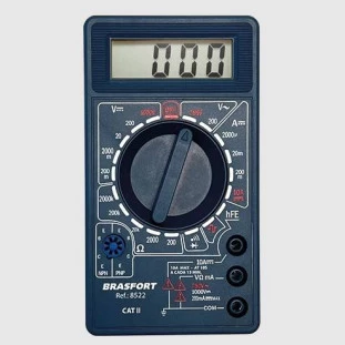 MULTIMETRO DIGITAL BRASFORT DT-830 COM SINAL SONORO DE CONTINUIDADE ''BIP'' - 8522