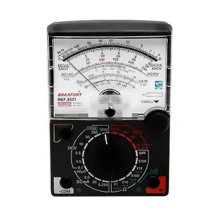MULTIMETRO ANALOGICO BRASFORT COM SINAL SONORO/ CONTINUIDADE MOD-360TRE-B - 8521