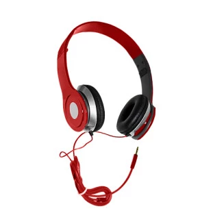 TOPSOM FONE DE OUVIDO MEDIO STEREO DOBRAVEL VERMELHO - TS-04 - FR