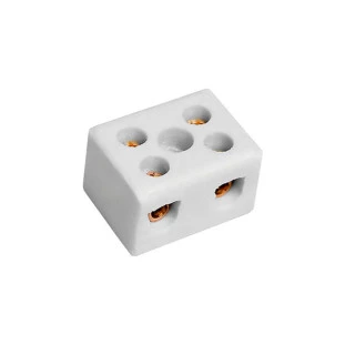 BRASFORT CONECTOR PORCELANA 2 POLOS 6MM - 8607 - FR