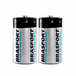 BRASFORT PILHA COMUM MEDIA C SHIRINK C/2 - 6310 - FR