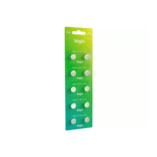 BATERIA ALCALINA ELGIN 1,5V LR44 C/10 - 82194